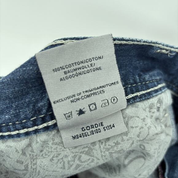 Silver Jeans Gordie 40x30 (Act 40x29) Straight Leg Blue Jean Denim Distressed - Picture 9 of 9